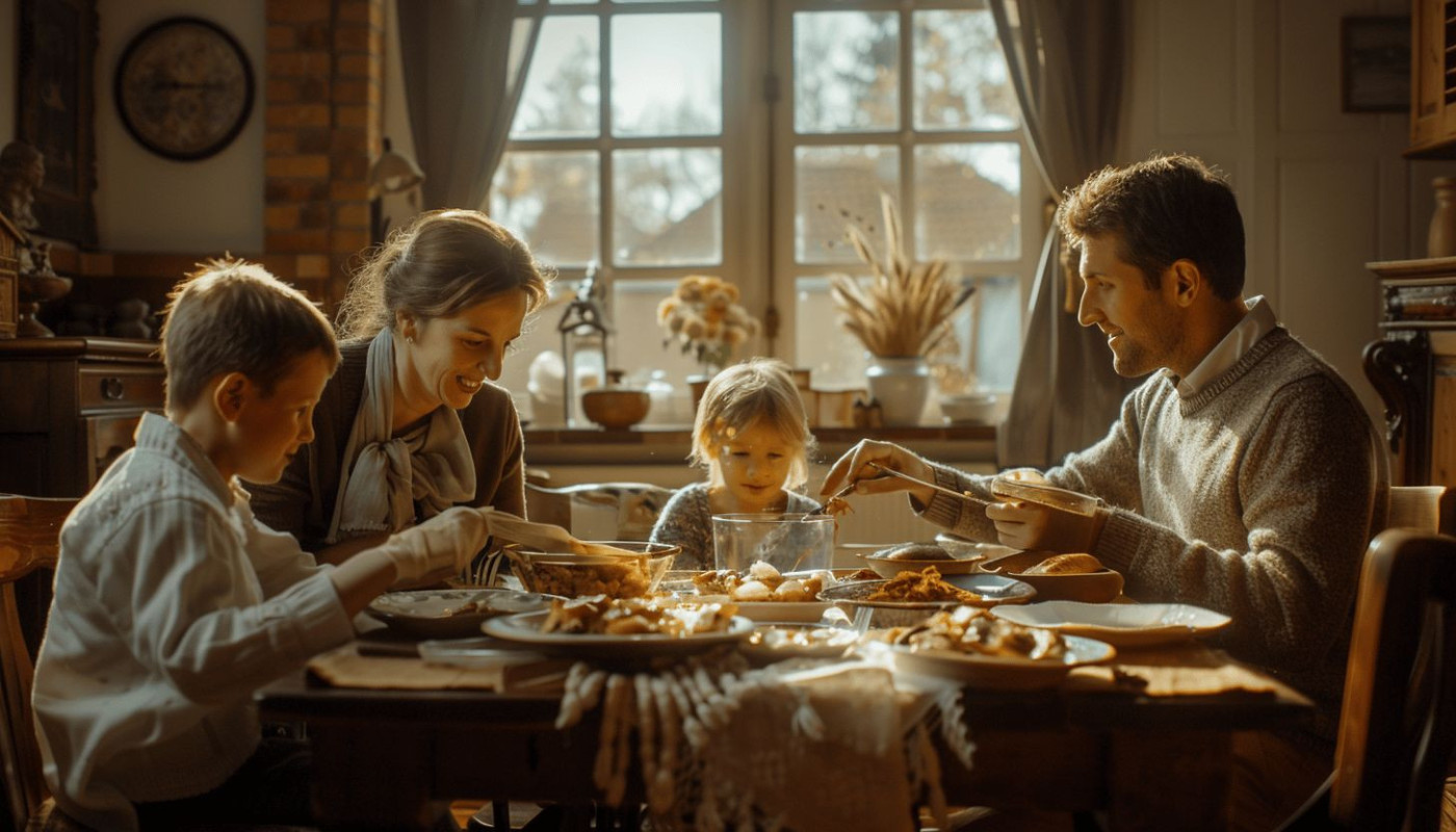La vie quotidienne d'une famille belge traditionnelle